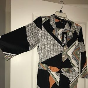 Geometric Jumpsuit Black